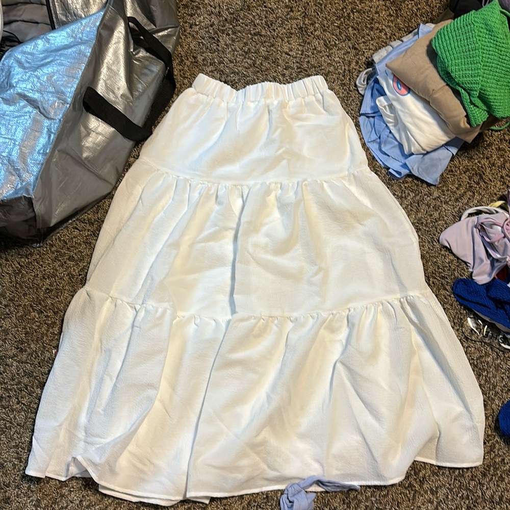 white long skirt